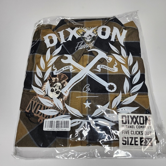 DIXXON FLANNEL - 5 CLICKS OUT Flannel Shirt - Men's 2XL - Picture 5 of 13